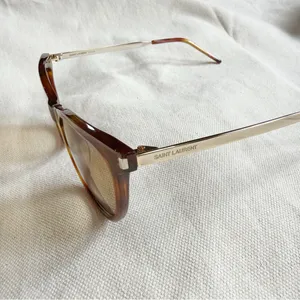 Saint Laurent Cat Eye Brown Havana Sunglasses thumbnail 6