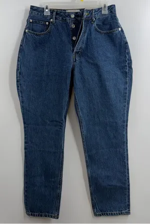 Everlane Curvy 90s Cheeky Straight Jeans Womens 30 NWT High Rise Rigid Denim thumbnail 1