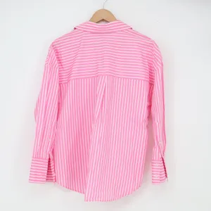 Zara Button Down Women's XS Pink Striped Long Sleeve Excellent thumbnail 6