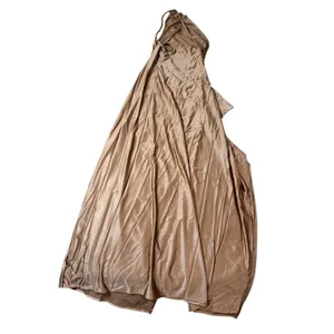 Oysho NWT Size Medium Sexy One Shoulder Brown Maxi Dress Formal Dance‎ Date Night thumbnail 8
