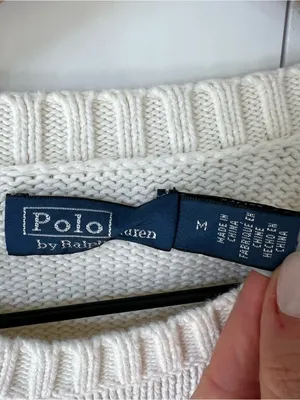 Ralph Lauren Polo Bear Cotton Crewneck Sweater in Parchment Cream thumbnail 7