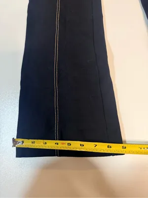 Anthropologie Black Flare Jeans with Contrast Stitching thumbnail 7