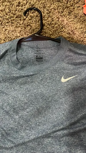 Nike Blue Athletic Tee Heathered thumbnail 6