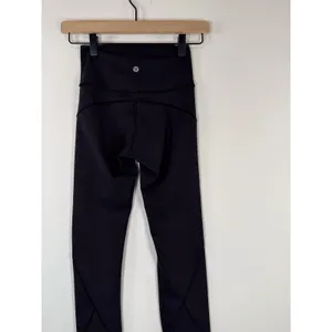 Lululemon Womens Legggings Black In Movement Pull On Stretch Gym Yoga Size 2 thumbnail 8