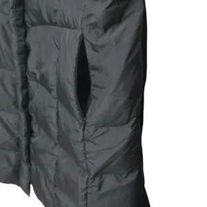 Calvin Klein Down Filled Jacket Coat Women's XL Tie Belt Zip Pockets‎ Black thumbnail 4
