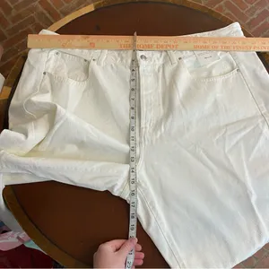 Madewell The Plus Curvy Pieced Barrel-Leg Jean in tile‎ white size 20 20W NWT thumbnail 8