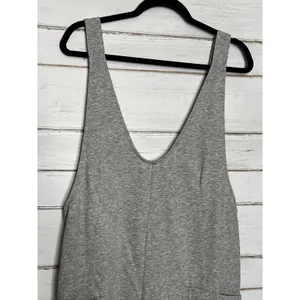 Umgee Grey Overall Shorts Romper Size Small Pockets thumbnail 8