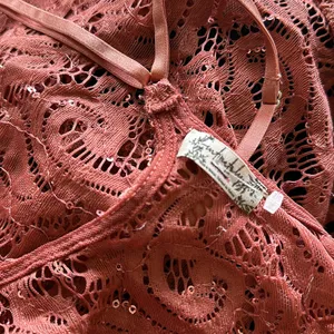 NWOT Free People NWOT Best Idea sequin cami in rose thumbnail 5