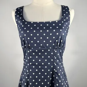 Pinch Noelle Navy Polka Dot Tank Midi Dress, Size M, NWT thumbnail 3