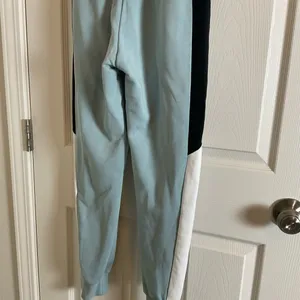 Nike Air Women's Cyan Heather Colorblock Jogger Pants Sweats Size XS thumbnail 6