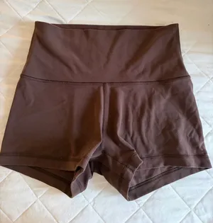 Aritzia High-Waist Athletic Shorts - Brown thumbnail 1