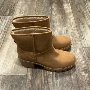 Sun + Stone Brown Winter Boots Size 8 Tan thumbnail 3
