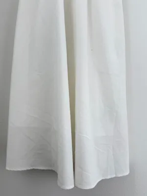 Cider Linen Blend Square Neck Shirred White Midi Dress XS NWT Cottagecore thumbnail 7