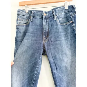 MOTHER | The Looker Ankle Step Fray Jeans Can't Leave It Alone | Sz 26 thumbnail 6