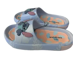 Disney Lilo Stitch Ohana Blue Slide Sandals Shoes Vacation Beach NEW Size 8 thumbnail 1