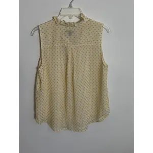 Ann‎ Taylor Polka Dotted Blouse size MP thumbnail 4