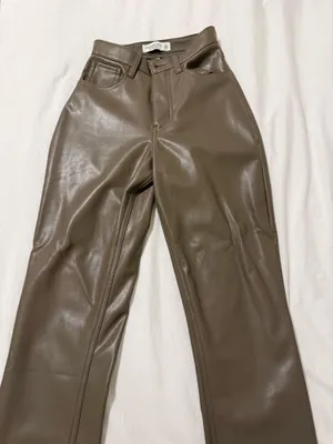 Abercrombie Leather Straight Pants thumbnail 1
