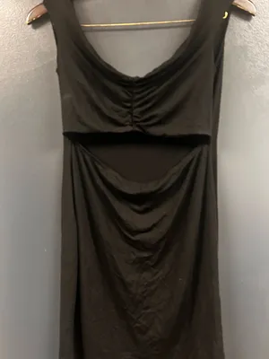 Sexy dress Sleeveless Black Ruched Front Midi Dress asos design 10 thumbnail 1