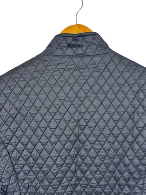 Barbour Navy Quilted Gilet Vest Size 14 Flyweight Diamond Quilt Tailored Class thumbnail 9