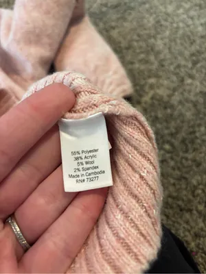 LC Lauren Conrad Pink Oversized Sweater thumbnail 3