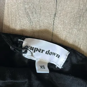 Superdown black long sleeve crop top thumbnail 2