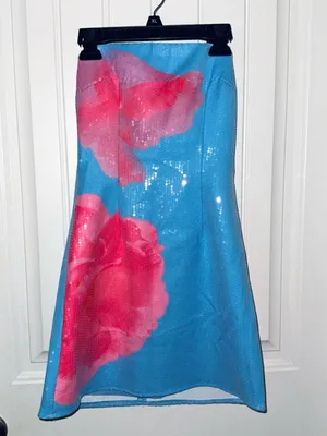 White Fox Boutique Strapless Sequin Mini Dress thumbnail 2