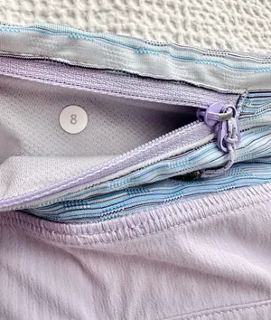 Lululemon Speed Short *4-way Stretch Lilac / Wave Twist Lilac Caspian Blue thumbnail 3
