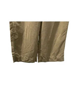 Marine Layer Khaki Green Twill Barrel Drawstring Pants Elastic Waist Size Small thumbnail 4