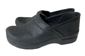 Dansko Professional Black Oiled Clogs thumbnail 1