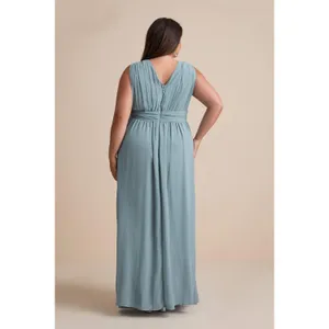 NWT Lulus Heavenly Hues Light Blue Maxi Dress Bridesmaid Wedding Formal Ball 3X thumbnail 4