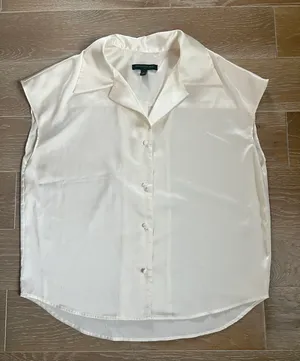 Banana Republic Satin Button Down Top thumbnail 1