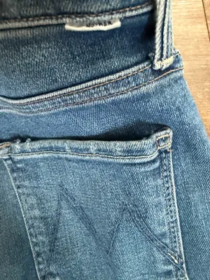Mother The Tripper Ankle Fray High Rise Ribcage Jeans Size 26. thumbnail 5