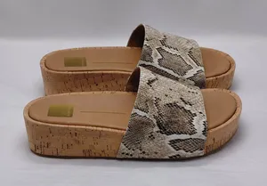 Dolce Vita Womens Wedge Platform Sandals Size 10 Snake Print Y2K Boho Cork Heel thumbnail 1