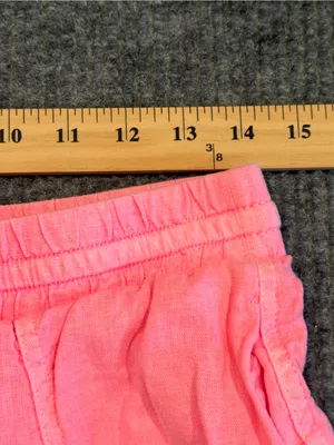Universal Threads Pink Drawstring Linen-Blend Shorts‎ Womens Small S thumbnail 5