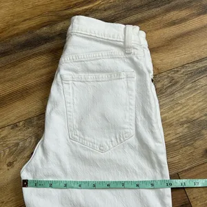 Abercrombie & Fitch Jeans The Ankle Straight Ultra High Rise White Denim 26 2 S thumbnail 12