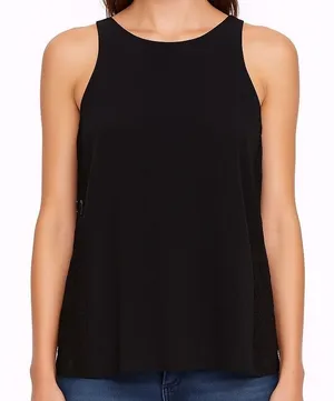Alice + Olivia Lace Sleeveless Blouse Black Size M Cocktail Evening Top thumbnail 1