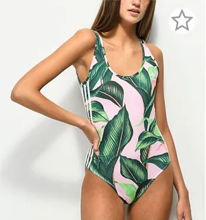 NWT Farm Rio x Adidas Tropical One Piece Bodysuit Size Medium thumbnail 1