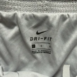 Nike women’s‎ dri-fit shorts size: L color: Gray/White thumbnail 4