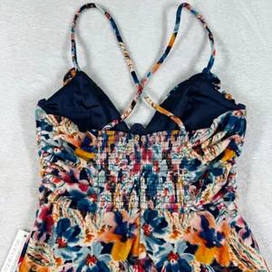 For Love & Lemons Floral Velvet Ruched Mini Dress Multicolor Small NWT thumbnail 13