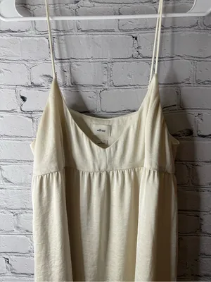 Wilfred Cream Spaghetti-Strap Summer Dress size medium thumbnail 5