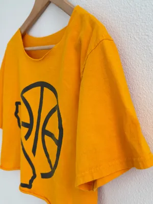 Cal Golden Bears off the shoulder cropped tee thumbnail 4
