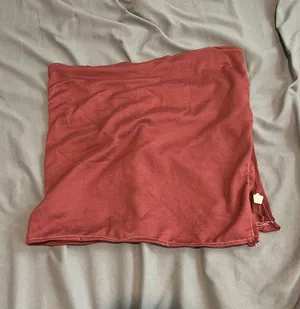 Homemade Pink Tube Top with Slit thumbnail 1