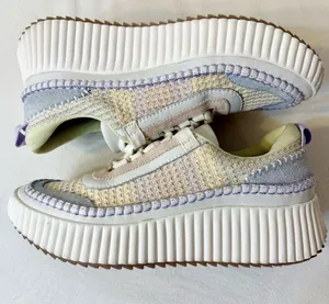 Dolce Vita Women’s Dolen Multi Pastel Stripe Knit Platform Sneakers Size 8 thumbnail 7