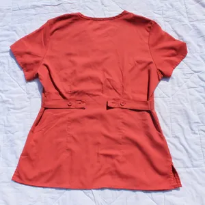 Greys Anatomy Scrub Top Salmon Medium  thumbnail 5