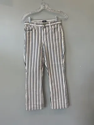 Black and White Vertical Stripe jeans bdg brand like new thumbnail 2
