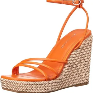 Marc Fisher Zeki Wedge Sandals in Orange thumbnail 9