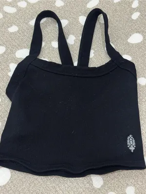 FP Movement All Clear ribbed cami tank top cropped logo scoop neck free people thumbnail 8