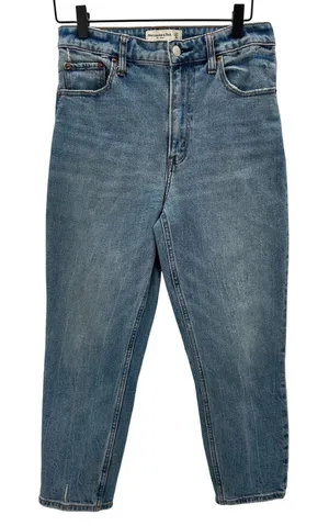 Abercrombie Fitch The Mom High Rise Light Wash‎ Denim Jeans Women Size 27 4 thumbnail 1