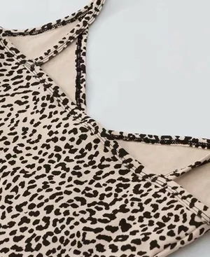 SheIn Leopard Print Surplice Cami Top thumbnail 3