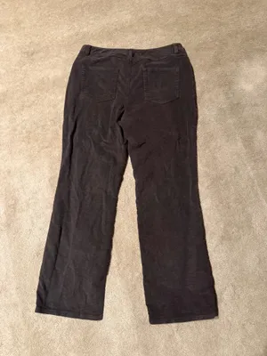L.L.Bean Black Velvet Pants Size 14 thumbnail 3